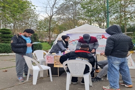 برگزاری میز خدمت و ایستگاه سلامت در پارک ابریشم